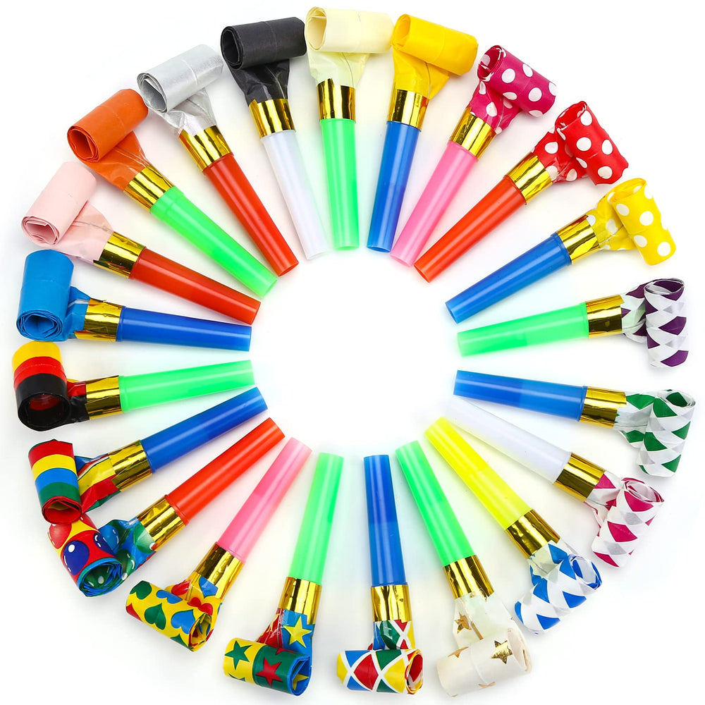 Koogel 100-pcs party blowers noisemaker set for festive celebrations and gatherings