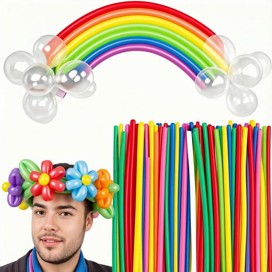 Koogel 260 balloons in assorted colors for balloon animals and party decor