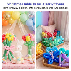 Koogel balloons as centerpieces and decor for festive tables