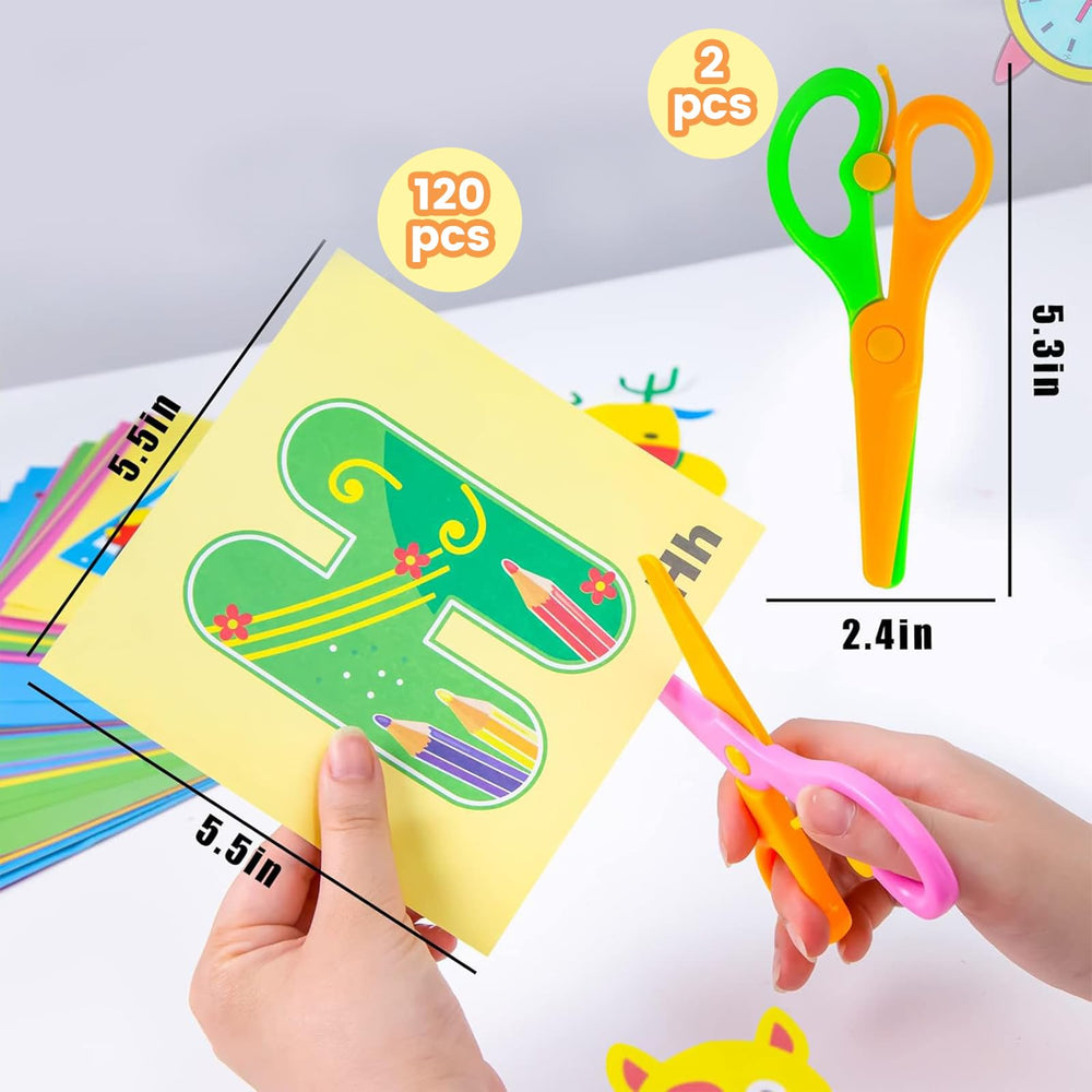 Koogel plastic blades stay safe and cut paper with control.