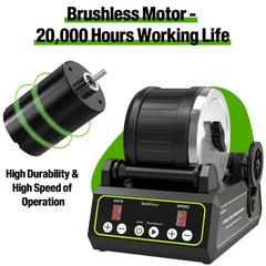 KoolStone C1 Pro 2.5lb capacity handles more rocks per cycle.
