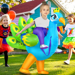 KOOY peacock costume at a party setting for social fun