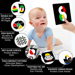 Kopokita cards with rounded corners designed for safe baby handling
