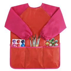 Kopokita Kids Art Smock with full-sleeve coverage protects clothes during painting.