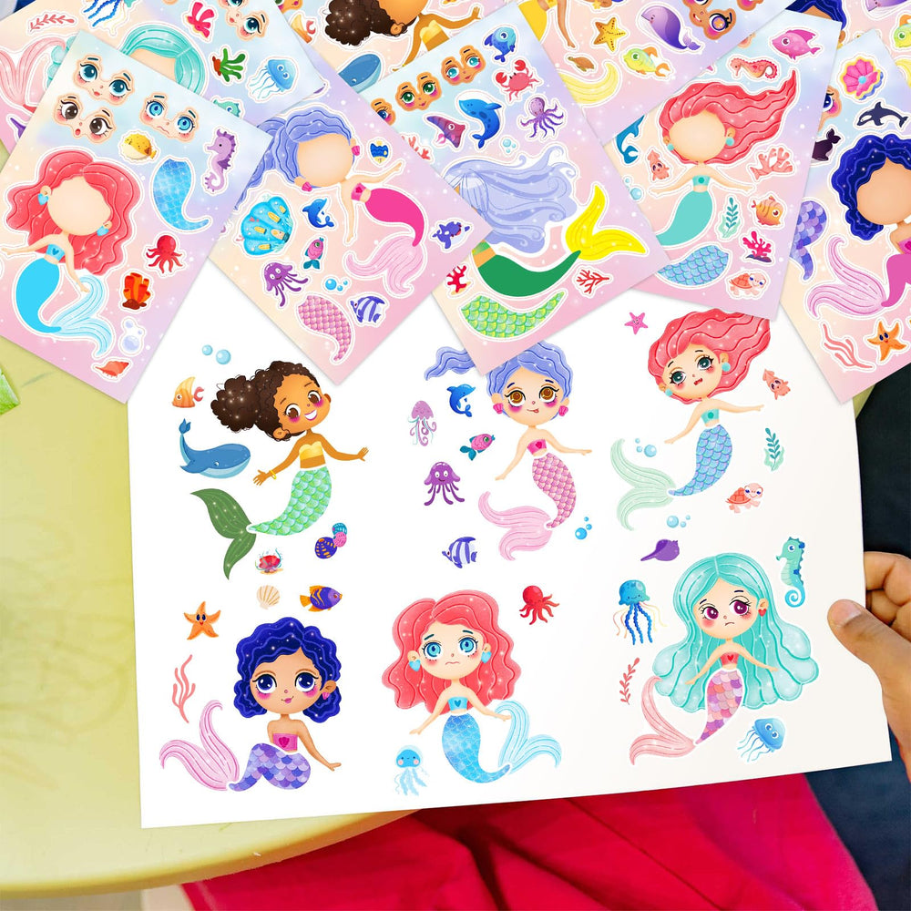 Kopokita stickers in children's craft activity promoting fine motor skills
