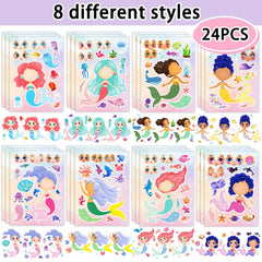 Kopokita mermaid stickers eight styles to inspire kids' crafts