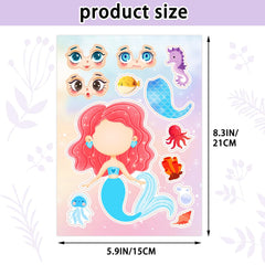 Kopokita mermaid stickers close-up showing high-quality vinyl