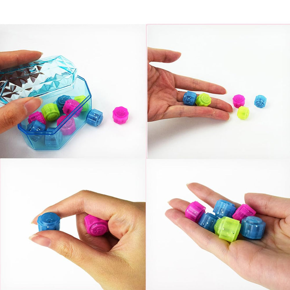 Korea Gonggi jack stone pebbles set in-hand demonstrates simple grabbing and tossing.