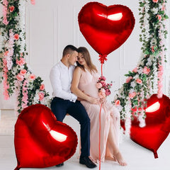 Kortes 32inch heart foil balloon set for festive occasions
