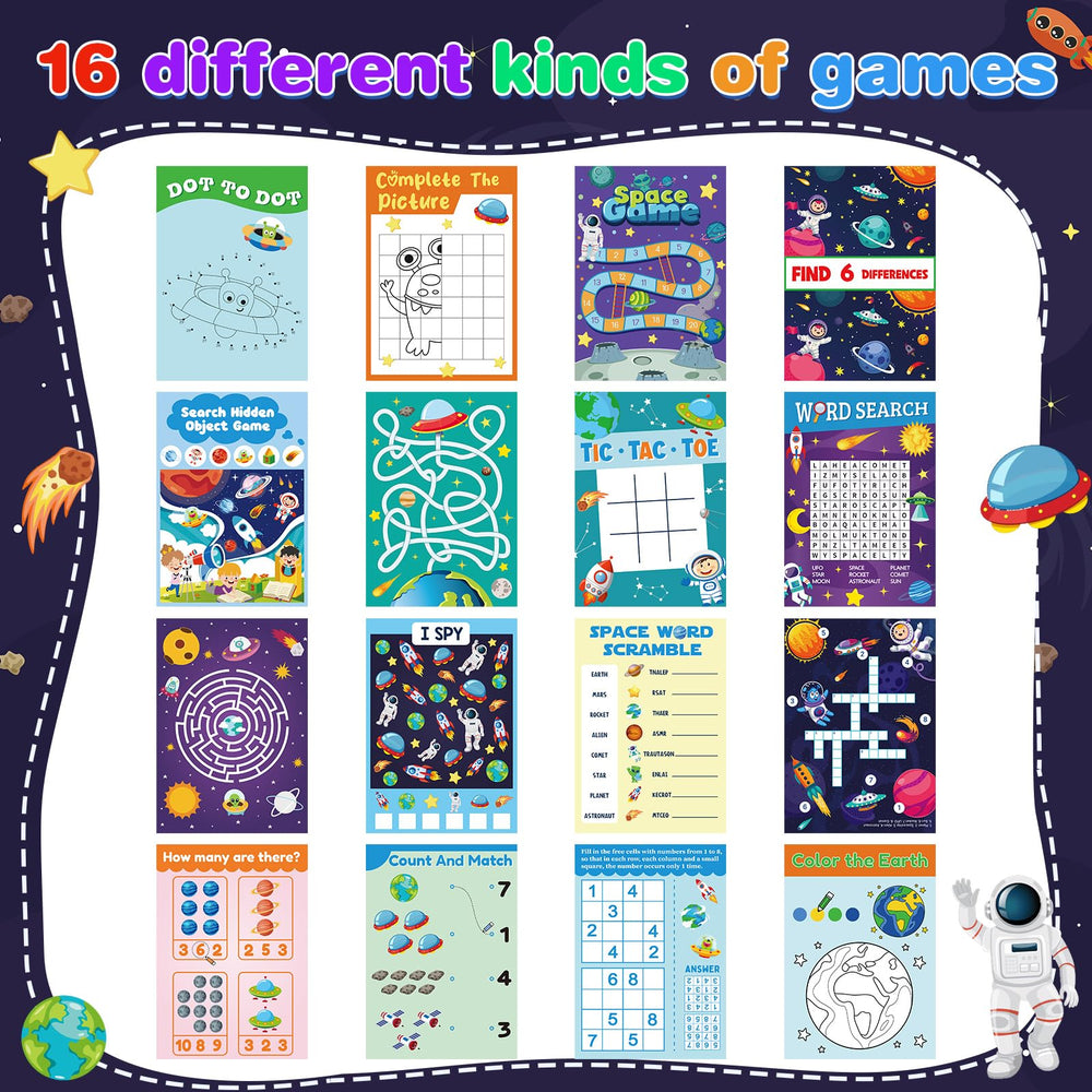 Kosiz space coloring book pages feature spaceships and aliens for classroom and home activities.
