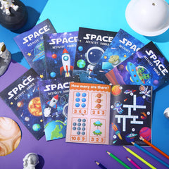 Kosiz mini space designs provide vibrant visuals for quick on-the-go coloring sessions.