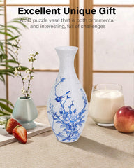 KOSTBAR 3D puzzle vase assembly demonstrates interlocking parts and moderate challenge