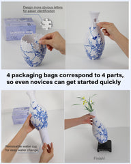 KOSTBAR 3D puzzle vase UV-durable print resists water exposure