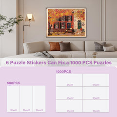 KOSTBAR Puzzle Glue Sheets adhesive-layer provides secure hold for durable puzzle displays.