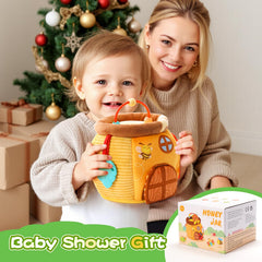 Koty Bee House sensory toy caterpillar invites varied textures and discovery.