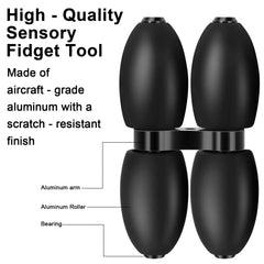 KOUARA Roller designed for adults as a handheld sensory tool.