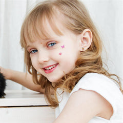 Koutey glitter shapes stick-on earrings, versatile dress-up fun.