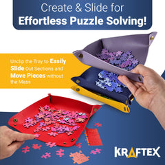 Kraftex puzzle sorter trays color set used to color-code pieces
