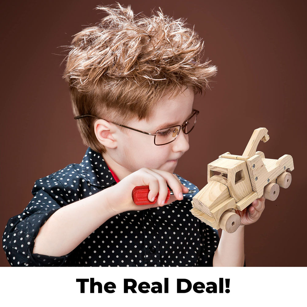Kraftic finished wood model ready to paint for a family project
