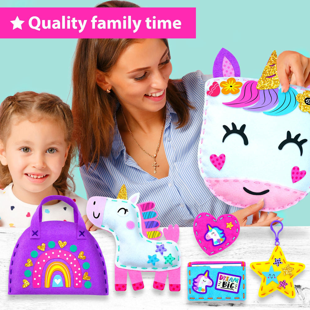 KRAFUN My First Unicorn storage box helps keep crafts organized.