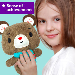 KRAFUN sewing kit for kids Owl doll inspires colorful embroidery and imaginative play