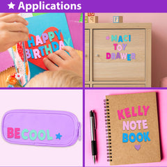 KRAFUN star shapes felt stickers adding vibrant texture to cards.
