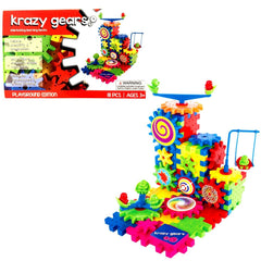 Krazy Gears motorized gear spin showcases kinetic play and learning.