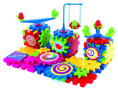 Krazy Gears see-saw scene encourages balance and timing.