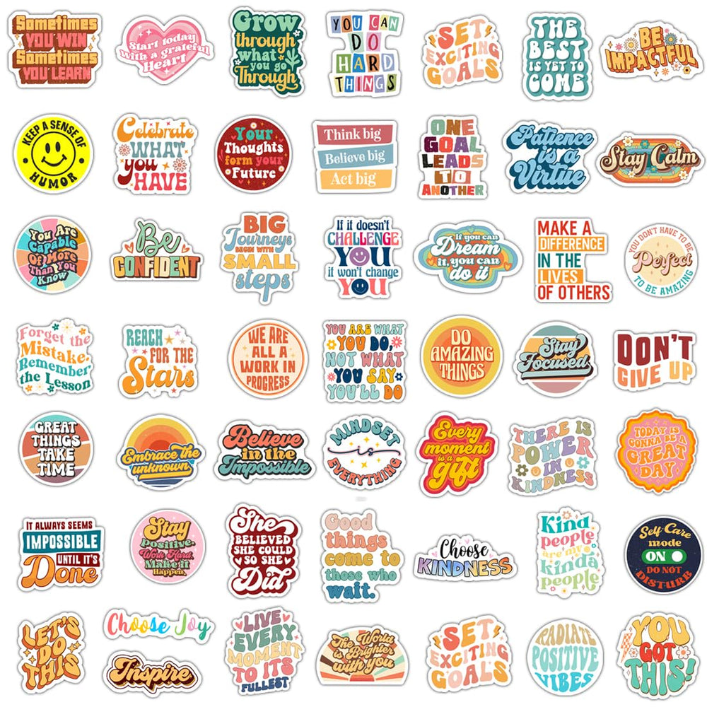 Krazy4K motivational stickers used to decorate laptops and notebooks with positive vibes.