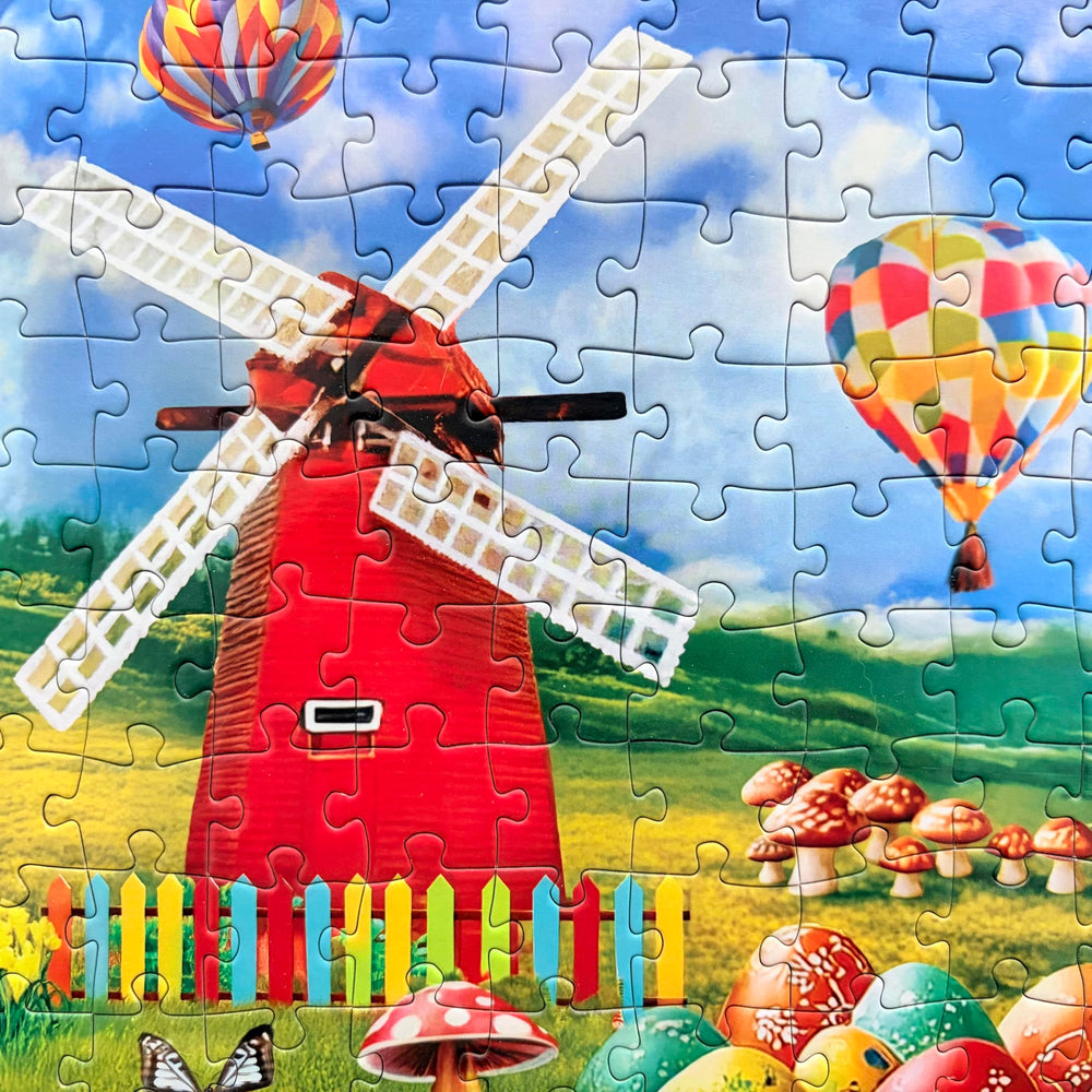 Kribin Easter puzzle one-to-one poster for easy setup.