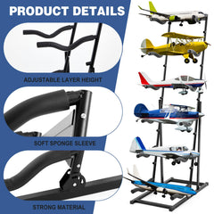 Kritkin RC Airplanes Foam pads protect delicate models during display.