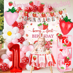 Kriyokiaa highchair banner coordinates decor for a cute first birthday setup.