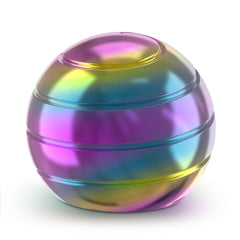 Kryfa hypnotic desk toy ball with rainbow finish offering tactile focus.
