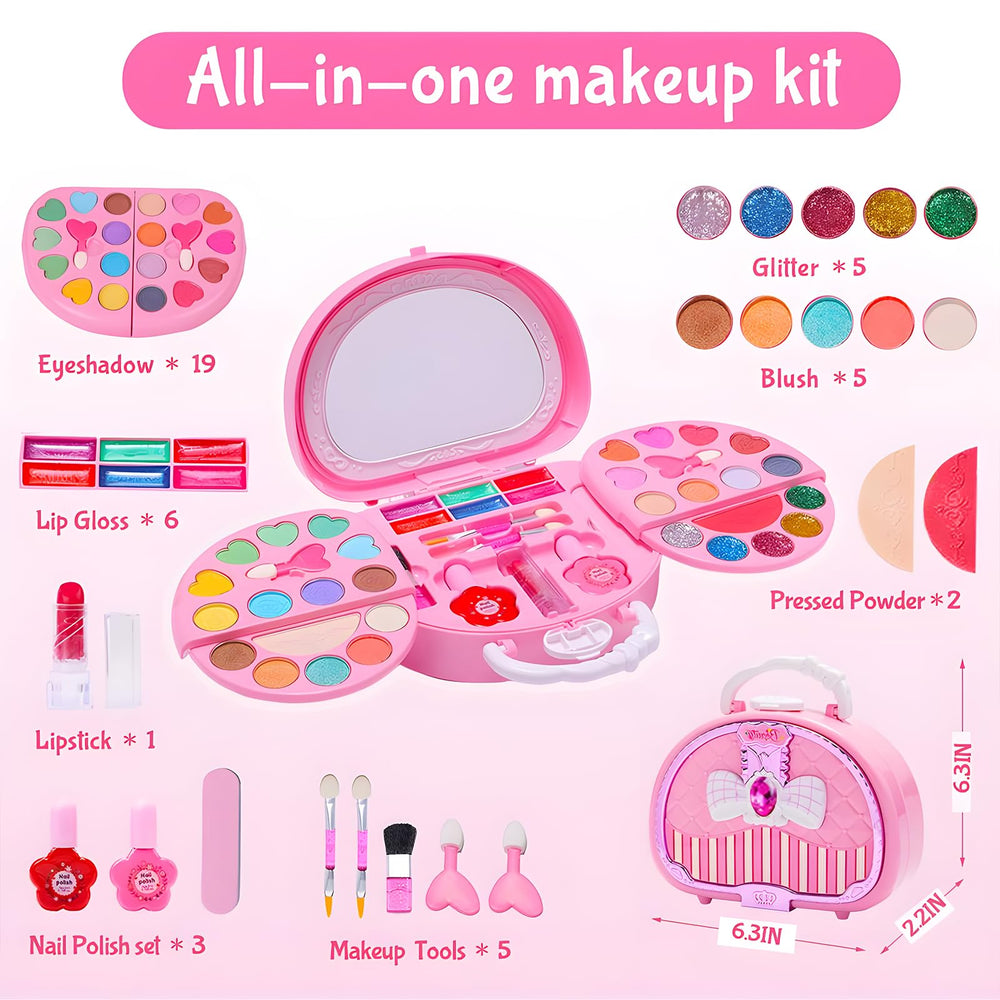 Kryonixty handbag cosmetic box keeps everything organized for travel.