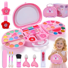 Kryonixty Kids Makeup Kit mirror provides a clear view for imaginative play.