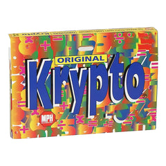 Krypto original arithmetic game cards spread on table for quick math practice