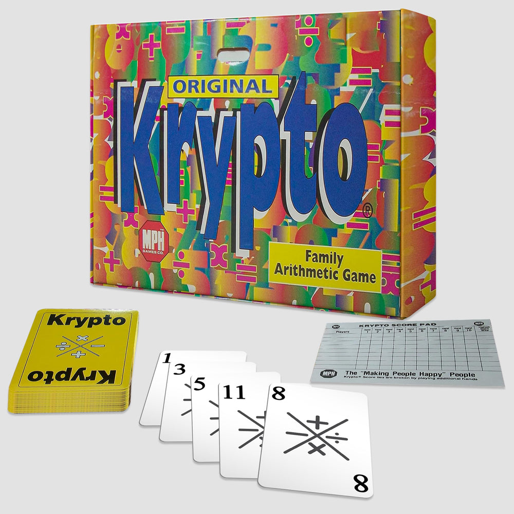 Krypto game night with family, engaging math fun