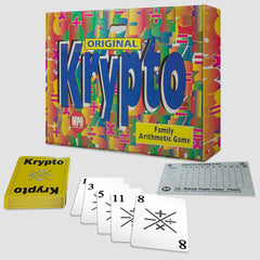 Krypto game night with family, engaging math fun