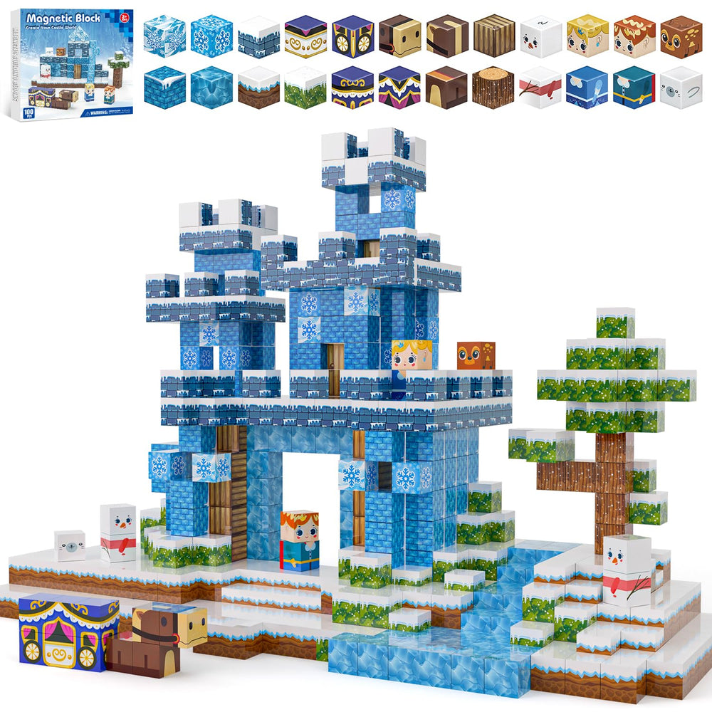 Kryzomat ice princess castle blocks spark imaginative winter play for kids