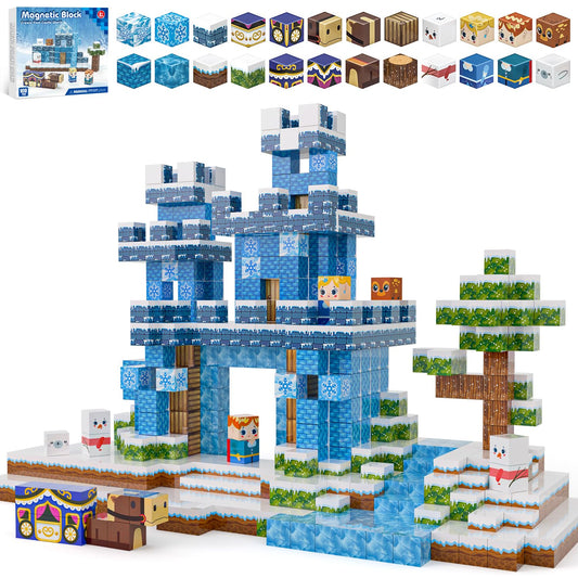 Kryzomat ice princess castle blocks spark imaginative winter play for kids