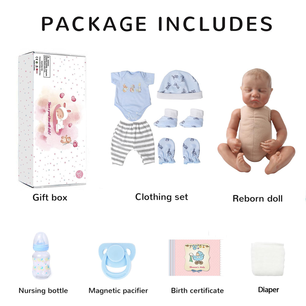KSBD Levi 18-inch newborn doll suitable for role-play and companionship.