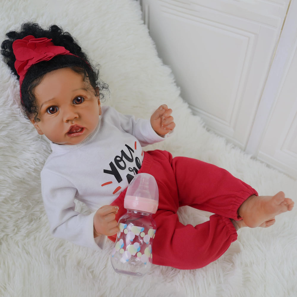KSBD Reborn Doll includes magnetic pacifier and feeding bottle for role play