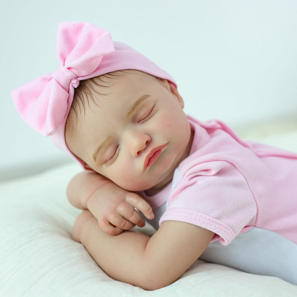 KSBD Rosalie vinyl material highlighting realistic newborn feel