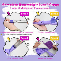 KTNAid rotatable mop head for flexible cleaning angles