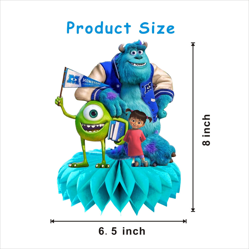 Kuailaihai birthday decor with cartoon monsters for a playful photo backdrop
