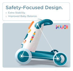 KUB Montessori Baby Walker triangular safety structure provides stable support.