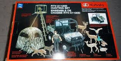Kubota hunting playset side view showing accessories for creative storytelling.