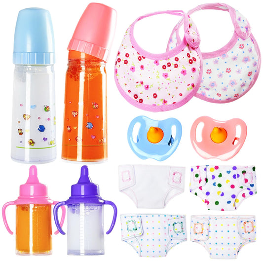 Kuihaazi baby doll feeding set with magic bottles for imaginative play
