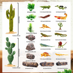 Kukifun desert reptiles gecko figure perfect for sensory play and learning