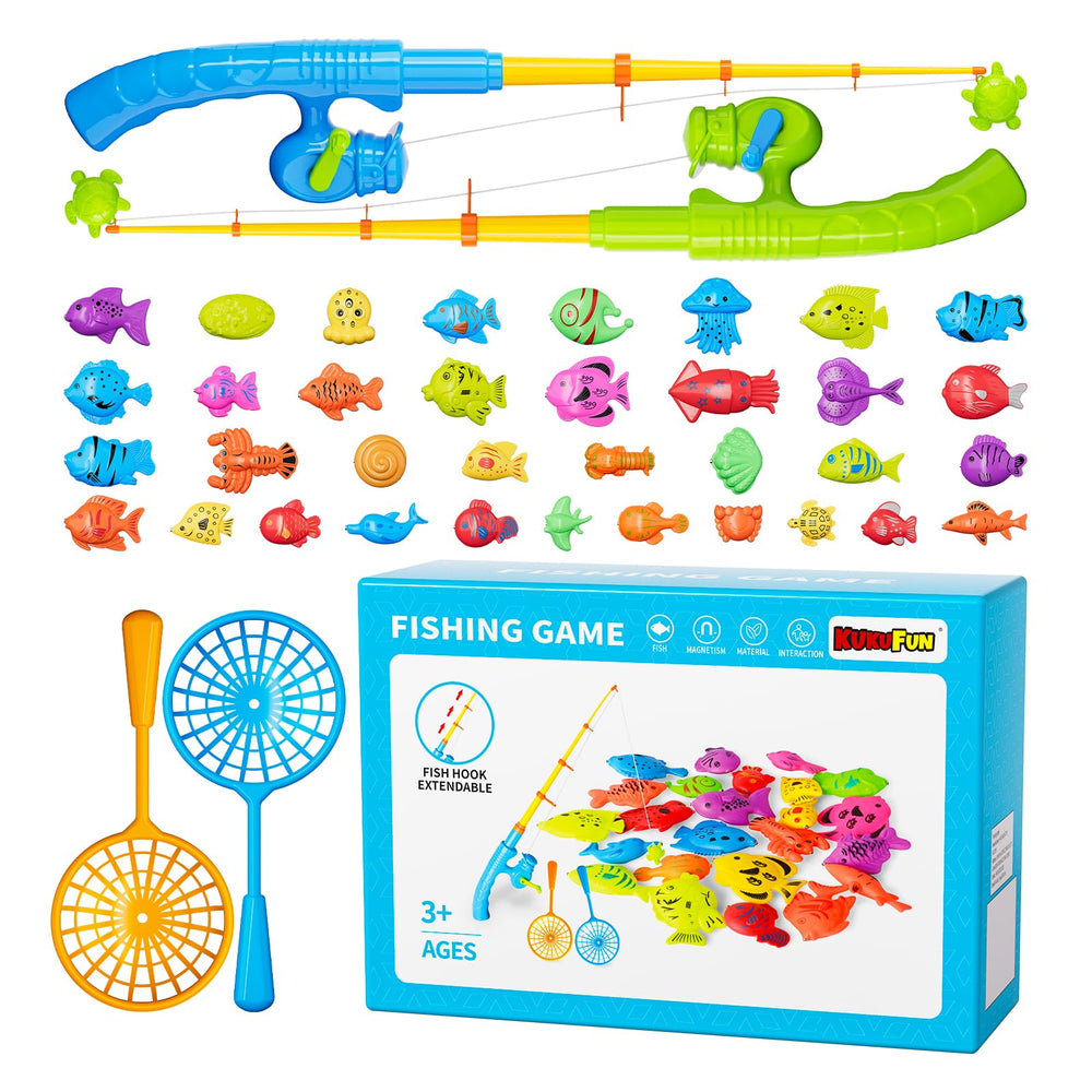 Kukufun magnetic fishing game gift box makes a ready-made gift.